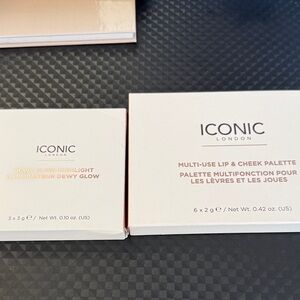 ICONIC London Dewy Glow and Multi-Use Palette Set